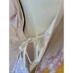 Pottery Barn & Monique Lhuillier Pink Satin Floral Kimono Robe Photo 4