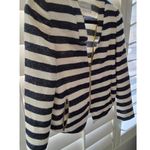 BCBGeneration  Size S Womens Blue White Stripe Zip Blazer Jacket Photo 1