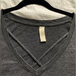 Altar'd State Altar’d State Grey Shirt with Crisscross Tie Size M Photo 4