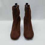 Donald Pliner Cattie Ankle Boots Womens 7.5M Brown Block Heel Whimsygoth Grunge Photo 2