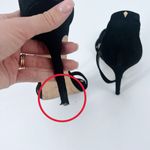 Sam Edelman  Eleanor Black Suede Sandal Heels Size 8 Photo 2