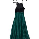 City Studio Black Green Long Social Dress Colorblock Halter Prom Juniors 3 New Size undefined Photo 2