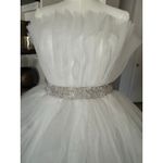 Altard State Gemma Tulle Dress With Rhinestone Waist Mini Dress Size M NWT White Size M Photo 2