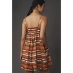 Anthropologie NWT  Hutch Bandeau Romper Size XS‎ Brown Motif Stripe Photo 3