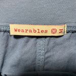 XCVI Wearables Linen Cotton Blend Wide Leg Cargo Cropped Pants Blue Size M Size M Photo 6