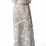 Lace Skirt & Crop Top Set‎ White Size L Photo 0