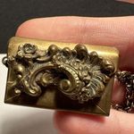 Retro Bronze Tone Mini Metal Envelope For Small Love Note Brooch Pin Photo 5