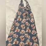 Dainty Hooligan Blue Floral Halter dress w/open back Size Small Photo 6