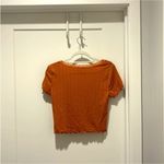 Hippie Rose  Orange With Lace Crop Top Size Large Photo 1