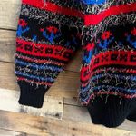 Western Connection Multi Color Eyelash‎ Sweater Size Small Black Photo 6