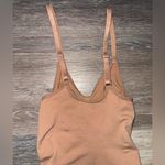 Beige Compression Shapewear Bodysuit with Pee Hole Photo 4