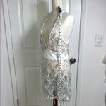Silver Sequin Fringe‎ Dress Size M Photo 4