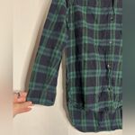 Madewell  Green and Navy Blue Plaid Cotton Button Up XXS Photo 3