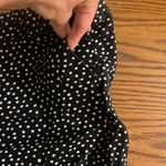 Caslon Black and White Polka Dot Linen Shorts Photo 3