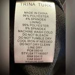 Trina Turk “lavish dress” Women's Straight Roll Neck Sleeveless Dress Photo 6