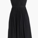 J.Crew Nadia Dress Size 4 Black Silk Chiffon Weddings & Parties Womens NWT Photo 2