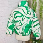 Boutique Geo Print Puffer Jacket Photo 4