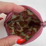 Brighton  Pink Leather Heart Coin Purse Change Purse Zipper Small Photo 9