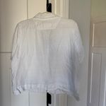 Quince  White Linen Button Down Collar Short Sleeve Top Photo 3