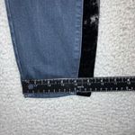 Good American Jeans Women 12/31 Good Waist Crop Velvet Side Stripe Stretch Photo 5