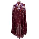 Free People  Bali‎ Wrapped In Blooms Shawl Kimono Wrap Berry Combo One Size Photo 8
