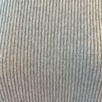 EXPRESS Gray Puff Long Sleeve Mini Bodycon Rib Knit Sweater Dress sz M Crew Neck Photo 6