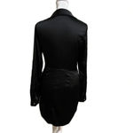 Mable black low cut mini dress small Photo 2