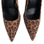 Good American EUC  Leather Heels Animal Print Size 5 Photo 5