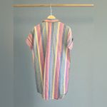 Madewell  Courier Shirtdress in Rainbow Stripe Photo 11