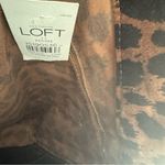 Ann Taylor  Loft Size 8P Modern Straight Animal Print Velvet Pants NWT Photo 10