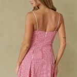 American Threads Red Gingham Mini Dress Photo 1