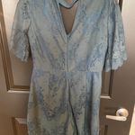 Miami Blue Lace Romper In Size M Photo 4