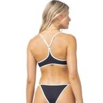 l*space L* Pamela Bikini Top in Black Cream Size XS NWT Racerback Photo 1