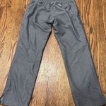 FIGS Gray Pants with Teal Drawstring Photo 1