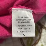 Andree by Unit  women's size small hot pink sweater boatneck dolman sleeves Photo 3