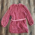 Retrofête Retrofete Gabrielle Robe Dress Pastel Pink Sequins Size Large NWT Long Sleeve Photo 6