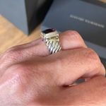 David Yurman Authentic  GARNET CLASSIC CABLE RING {Size 6} Photo 7