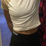 H&M White And Beige Crop Top Photo 0