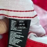 Free People Flamingo Flame Mini Denim Skirt Size 6 Photo 4