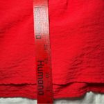 John Mark  Tunic Top Size Large Red Pockets Art to Wear Zip Back 3/4 Sleeves Photo 5
