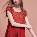 Anthropologie Akemi + Kin Arcana Women Small Boho embroidered Top Photo 0