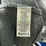 Quacker Factory  Gray Snowflake Zip-Up Sweater Vest Size XL Ramie/Cotton Blend‎ Photo 4