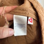 Lands' End  Womens Quilted Barn Coat Jacket Tan‎ Brown Lightweight Classic Photo 2