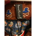 Sacred Threads Brand New  Hippy Batik Boho Pocket Patch Tunic Top t L/XL Photo 2