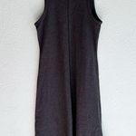 Lunya Restore Fitted Sleeveless Midi Lounge Dress in Heather Gray Large Photo 3
