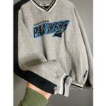 Lee  Sport Vintage Carolina Panthers Crew Neck Split Sweater Size XL Photo 2