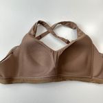 Lululemon Light Support Yoga Bra Crisscross Back Beige Women's Size 32B Brown Photo 6