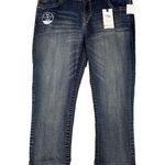 Wall Flower Jeans Women 17 33 Blue Luxurious Curvy Fit 23.5" Crop Casual Everyday Photo 0