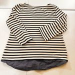 Market & Spruce Striped Tunic Shirt Womens Size M Long Sleeve Casual Top Photo 2