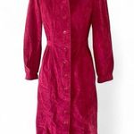 Saks 5th Avenue Vintage Leather Trench Dress Photo 0